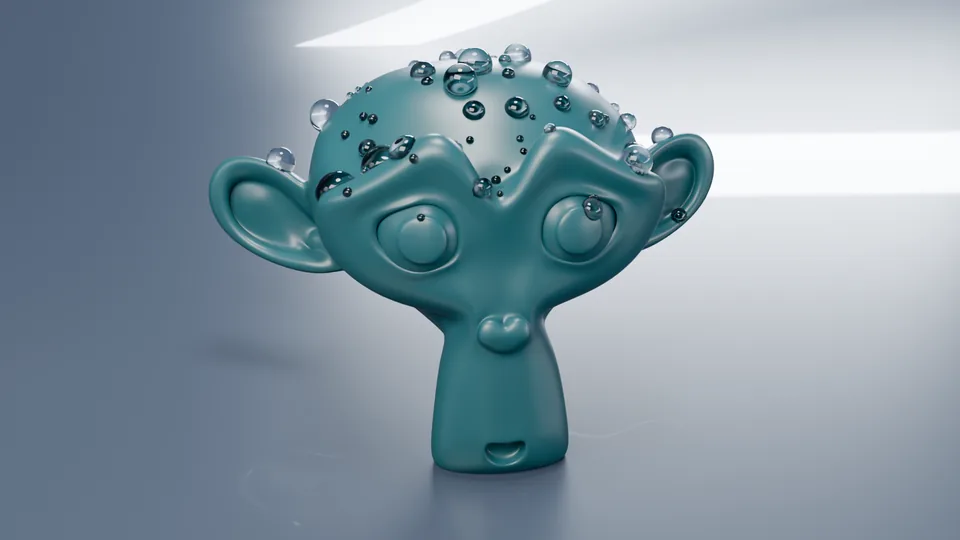 Dew on a model